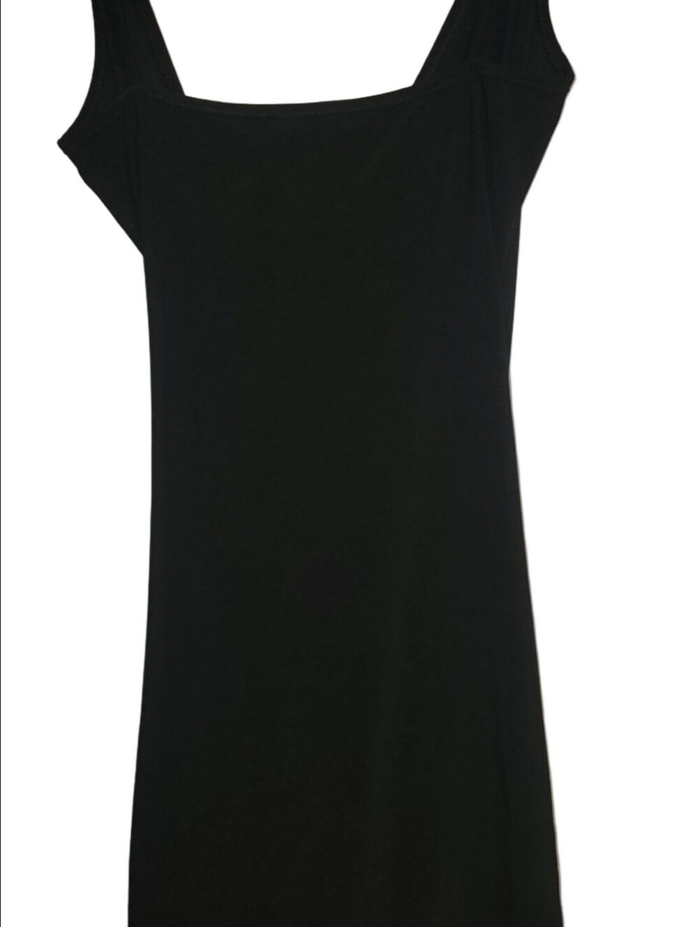 BEBE Black Ruched V-Neck Spaghetti Strap Mini Dress Y2K Style Slinky Sexy LBD - Picture 5 of 14